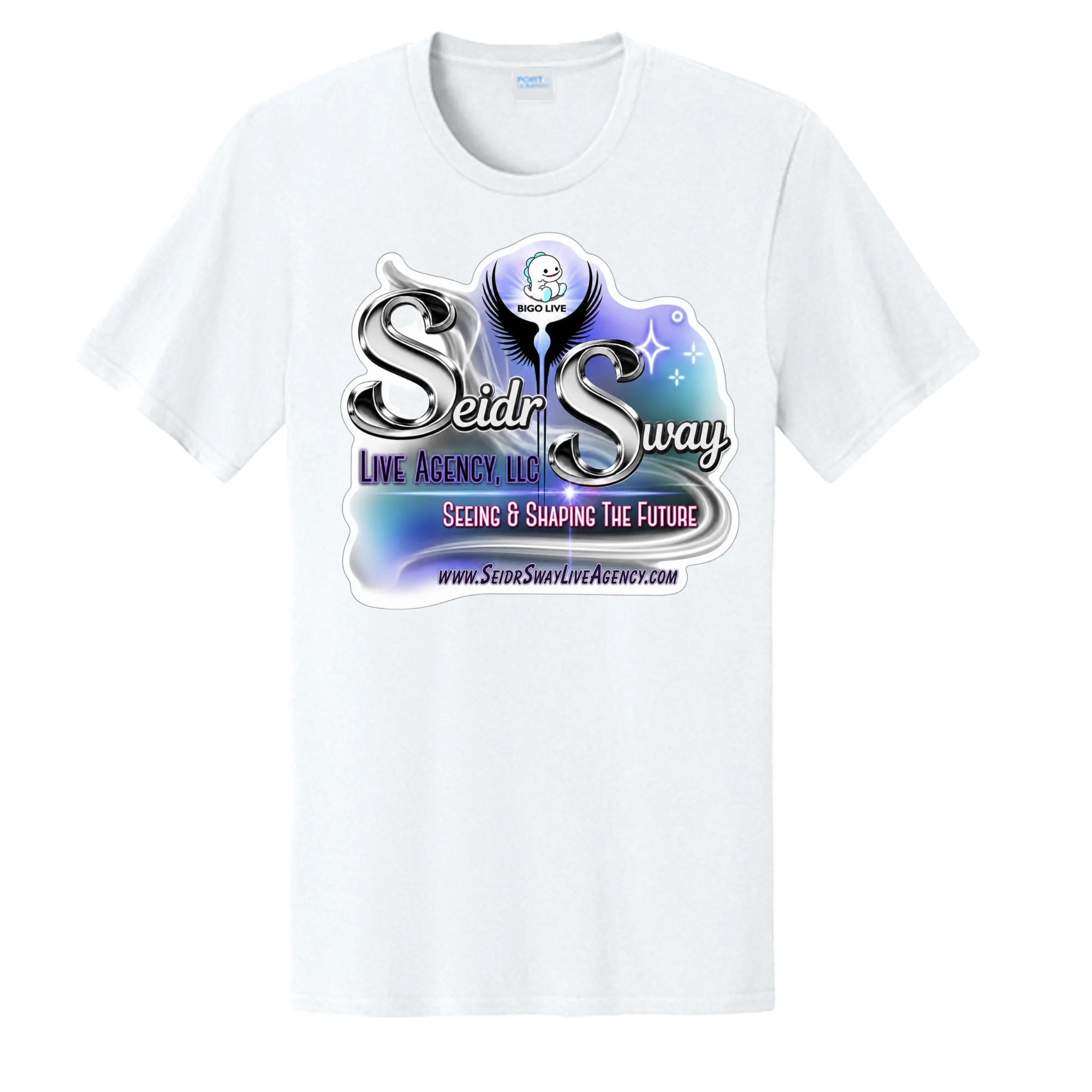 SeidrSway Live Agency Graphic T-Shirt – BIGO Live Creator Community Tee