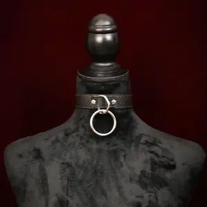 Leather Collar with O Ring