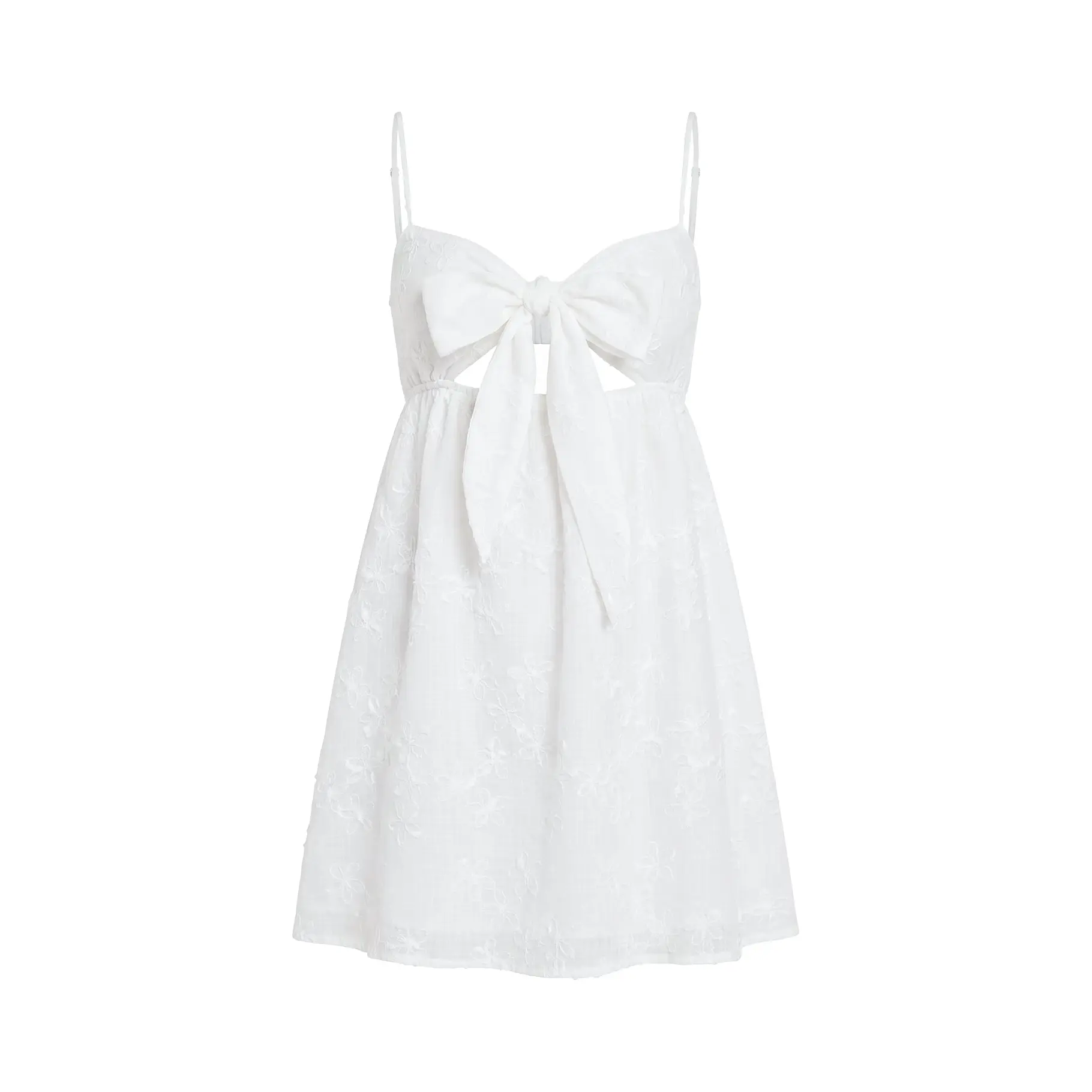granno mini dress Princess Polly Women's Granno Cutout Sleeveless Minidress - White