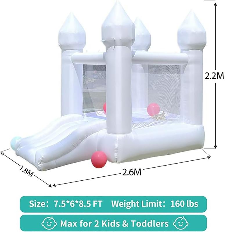 6FT Oxford Bouncy Castle Outdoor Inflatable Inflatable Halloween Christmas Decoration Jumping Castles Children Birthday Party Bounce House With Slide