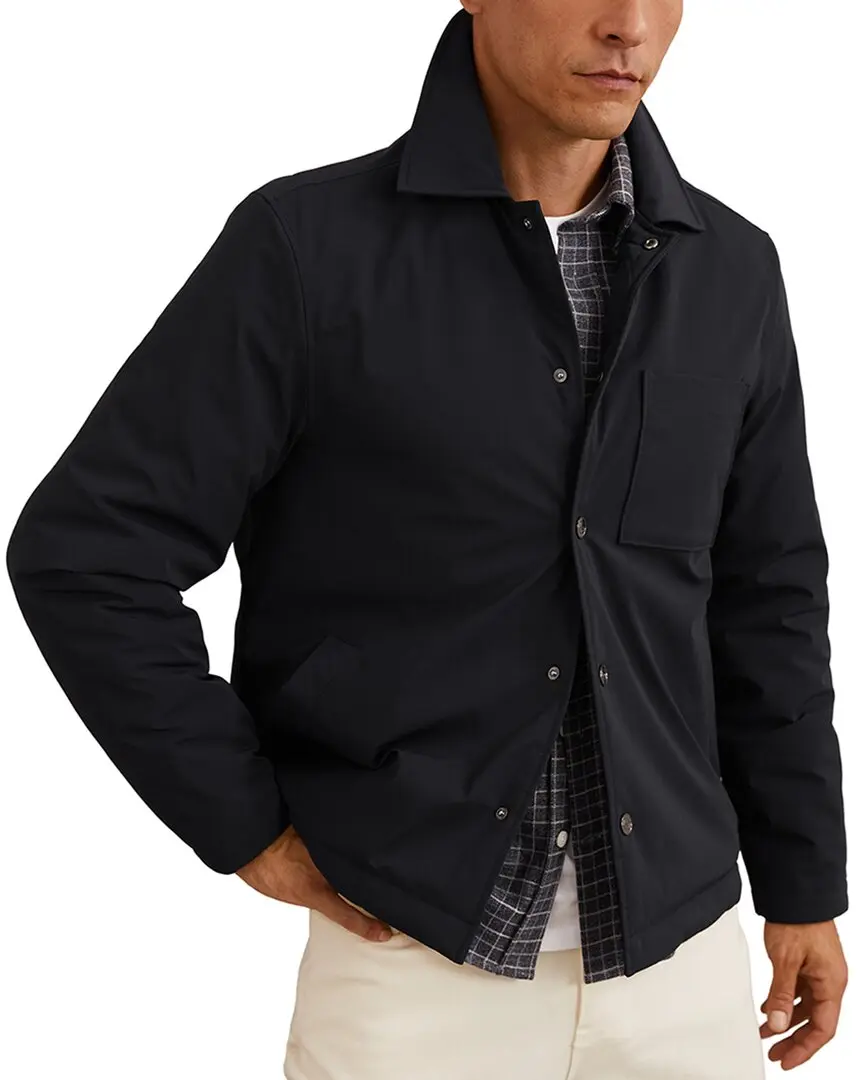 Reiss Parker Nylon Patch Pocket Casual Shirt Reiss Parker Nylon Patch Pocket Casual Shirt