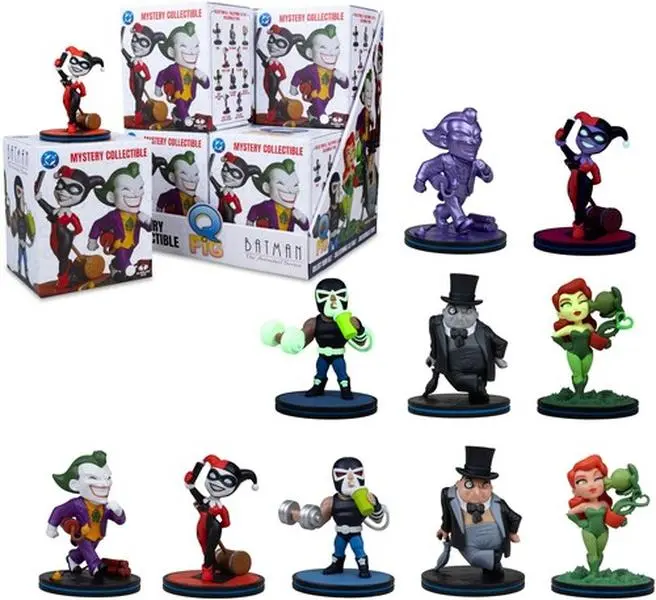 McFarlane Toys - DC Batman: The Animated Series - QMx - Q-Fig 3.5" Posed figurine/statue Blind Box 8-Piece PDQ  [COLLECTIBLES] Ships IN OWN Container , Vinyl figurine/statue