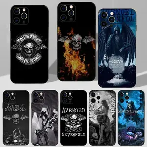 Avenged Sevenfold Band Phone Case For iPhone 16 15 14 13 12 11 Plus Pro Max XS XR SE Mini 8 7 Soft Silicone Black Cover Protective Casing