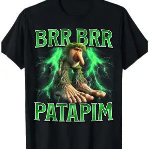 Brr Brr Patapim Funny Italian Brainrot Viral Meme Boys Kids T-Shirt GU4