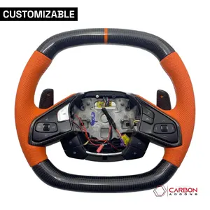 [Complete/Heated] C8 Corvette 2020+ Customizable Carbon Fiber Steering Wheel