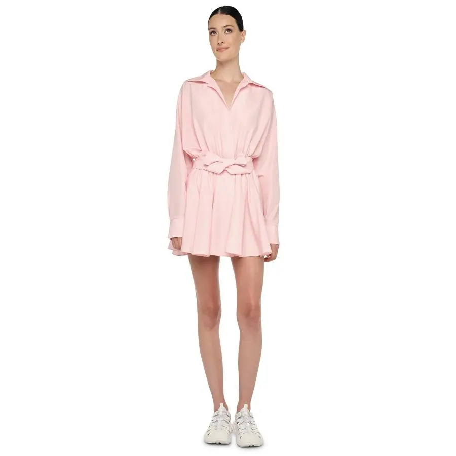 OVERSIZED NK FLARED MINI DRESS OVERSIZED NK FLARED MINI DRESS
