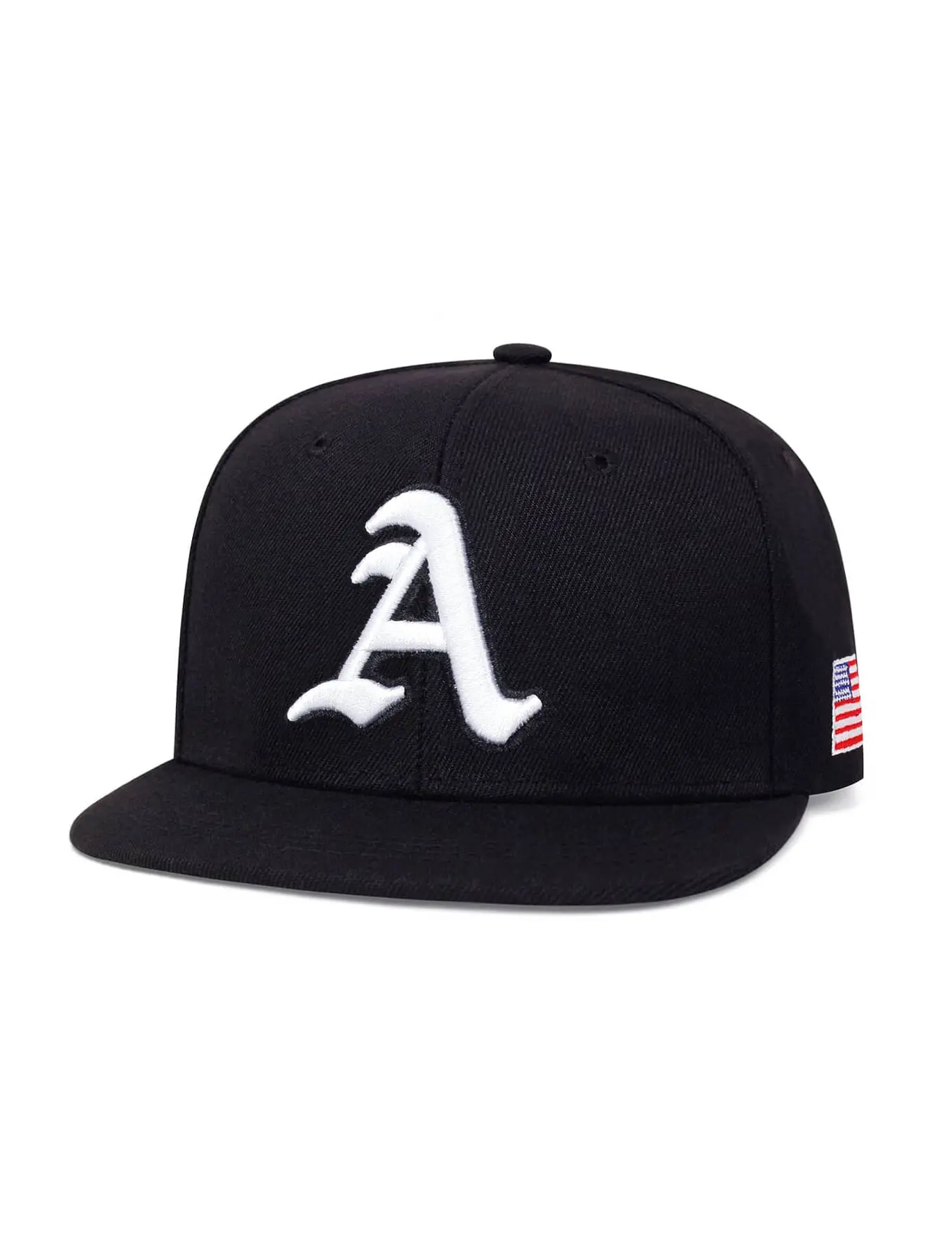 Unisex Gothic a Letter Side American Flag Baseball Cap, Patriotic Hat, Adjustable Stylish Hat, Adjustable Fitted Woven Hat for Spring & Fall Outdoor Travel Beach Vacation, Quality Caps