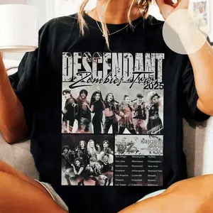 Descendants Zombies Tour 2025 Shirt, Movie Fan Tee, Concert Schedule Top, Musical Theatre Apparel, Group Photo Graphic: shirt for her, shirt for him, Shirt for you