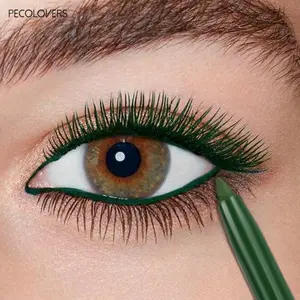 1PC Green Eyeliner Gel Pencil High Pigment Matte Lying Silkworm Pen Soft Easy Wear Eyeliner Lasting Eye Makeup