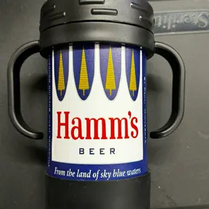 Adult Themed Sippy Cup 10 oz BPA Free Insulated Double Wall Tumbler with Removable Handles & Spill-Proof Lid