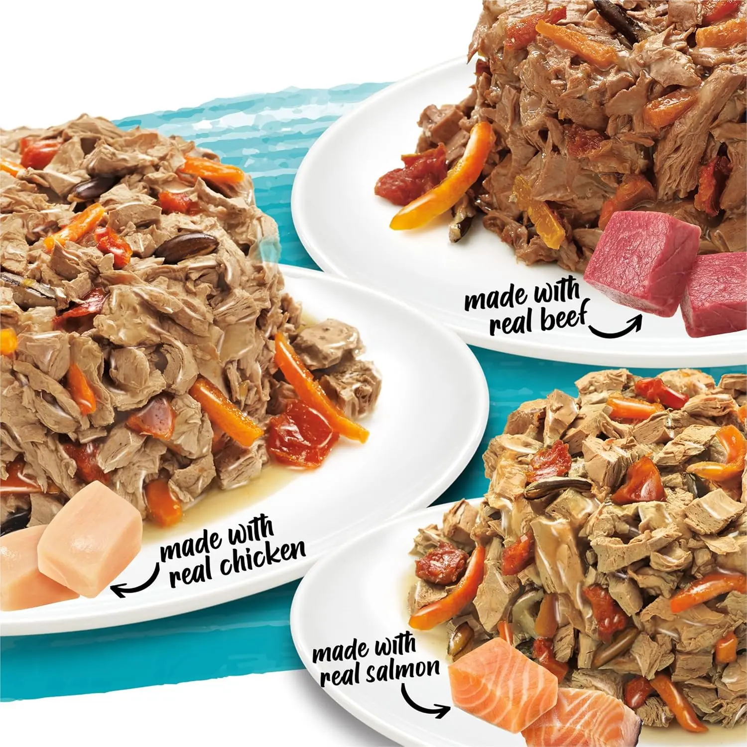 Purina Beneful Small Breed Wet Dog Food Variety Pack, IncrediBites With Real Beef, Chicken and Salmon - (Pack of 30) 3 Oz. Cans