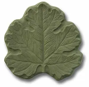 212 MAIN Polystyrene Leaf-Shape Outdoor Stepping Stone Molds - X-BL8029 Model, 14.5x14.5in, Pack of 2