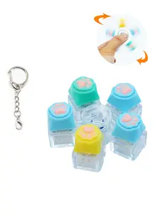 1pc Keyboard Fidget Spinner Keychain 5 Keycap Keyboard Fidget Clicker Keychain ,Cute Cat's Claw Keyboard Decompression Button Stress Keyboard Fidget Toy Make a sound for Relief Relief Stress Pass Time