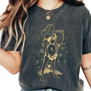 Adult Princess Pocahontas Characters Shirt, Pocahontas Princess Shirt, Family Matching Shirt, Pocahontas Watercolor TShirt, Princess Tee 4