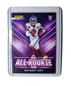 Malik Nabers Rookie 2024 Panini NFL #10 All-Rookie Card NY Giants 1 of 314
