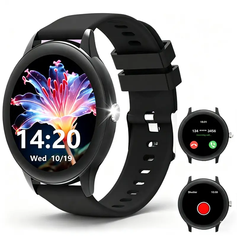 Smart Watch for Women & Men, Answer/Make Calls, HD Screen, IP67 Waterproof Fitness Tracker, Step Tracker, Round Dial, Fitness Tracking,Bluetooth Calling, Multi-Sport Modes Pedometer, Smartwatch for iOS/Android