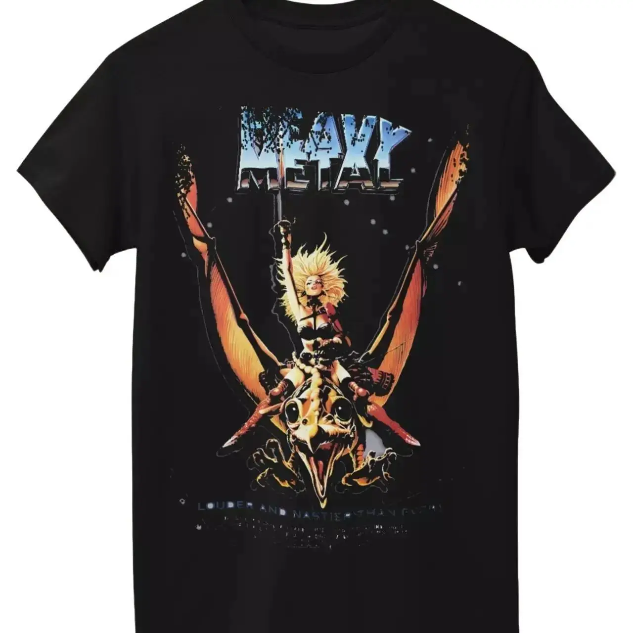 Heavy Metal - Movie Poster Inspired Unisex Black T-Shirt  NEW HOT