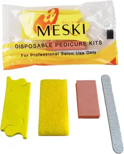 4-Piece Pedicure Kit - 12 Sets for Salon & Home Use | Disposable, Smooth Feet & Toes
