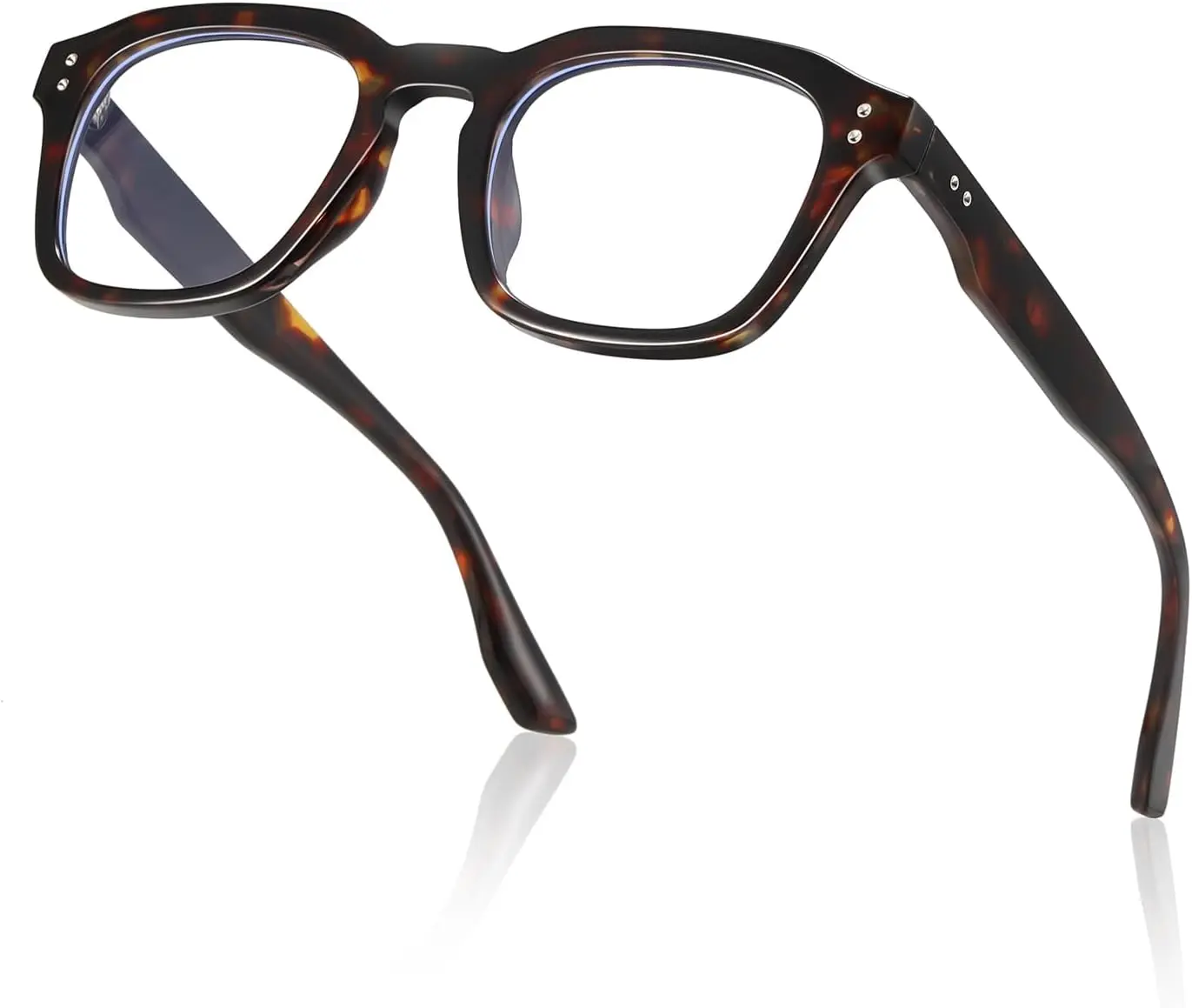 kimorn Blue Light Blocking Glasses, Unisex Square Lightweight Plastic Frames for Computer Gaming and Reading, Glasses Blue Light