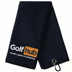 Golf Towel, Golf Accessories for Men & Women, Embroidered Funny Golf Towel, Easy To Clean and Carry Golf Towel, Outdoor Sports Towel, Golf Game Equipment, Golf Gifts, Golf Pack
