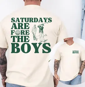 Saturdays Are For The Boys Golf Shirt, Retro Golf T-Shirt, Vintage Style Golfing Apparel, Boyfriend Gift, Golfer Gifts for Men Top Top