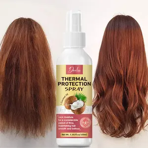Heat Protection No-Rinse Spray, Insulating Lock-In Moisture, Smooth Styling, Hair Care Combo, Daily Emergency, Lazy Care, 100ML