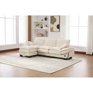 Sectional Cloud Modular Sofa, Deep Seat Sofa, Corduroy Sofa, Comfy Upholstered Furniture for Living Room, Apartment, Studio, Office, Having Multiple Combinations