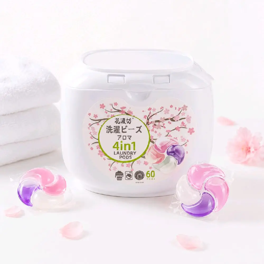 60 4-in-1 Laundry Pods – Sakura Blossom Scent