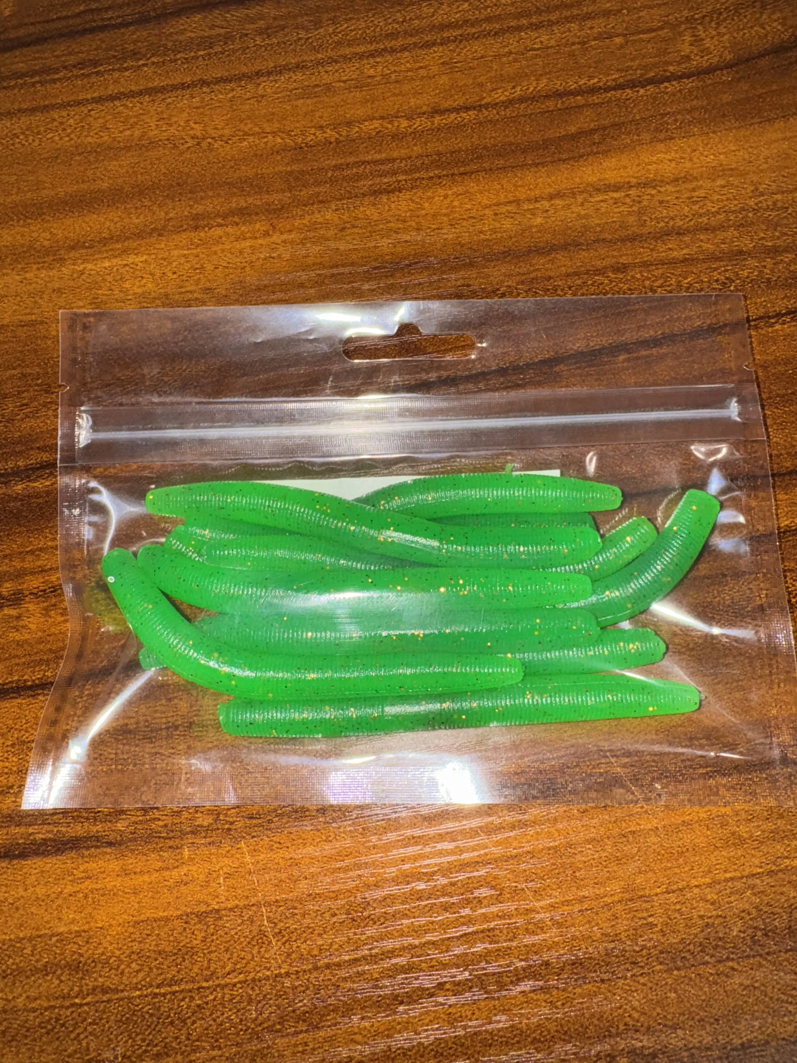 Neon Green 4 Inch Senko Worms 10 Pack