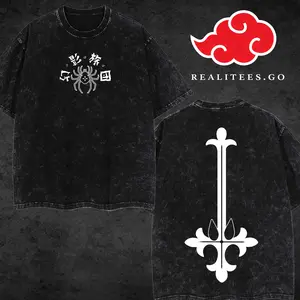 [realitees.go]  Limited Crollo Lucilfer-Room Hunter x Hunter Oversized Washed Tee Graphic 90s, Vintage Unisex Oversize Anime Manga Acid Washed Lightweight Cotton T-Shirt, Gift For Anime Fan, Anime Love