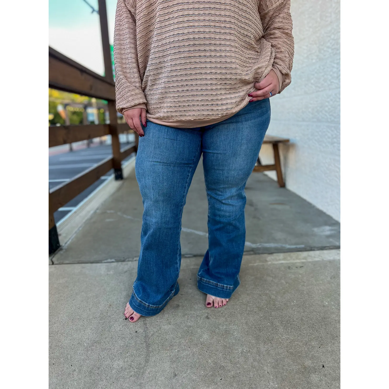 Judy Blue Tate Tummy Control Flare Jeans