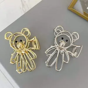 Metal Bear Hair Clips