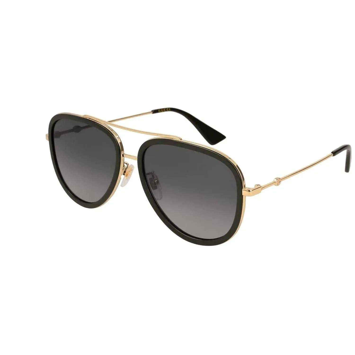 Gucci Womens Polarized UV Protection Aviator Sunglasses Gold O/S