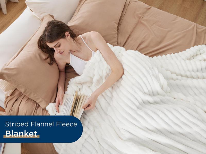 Bedsure Luxury Chunky Corduroy Fleece Sleep  Blanket- Ultra Soft, Warm, Cozy Extra Soft  Baby Blanket for Sofa, Bed, Nursery Ideal Seasonal Gift Solid Yellow Color,Autumn Lightweight Comforter