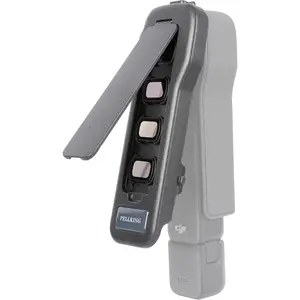 PellKing Upgraded Pocket 3 Cover Case for DJI Osmo Pocket 3 Accessories,4 CPL/ND Filter Storage Slots,Protect Pocket 3 Gimbal Screen Len from Impacts