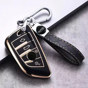 Bmw Car Key Case 3 Series 5 Series 7 Series X1 X4 X6 Blade Keys Full Protection Fashion Key Cover Compatible Car Key Accessory