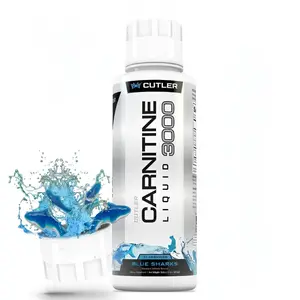 Cutler Nutrition Carnitine Liquid 3000 Blue Sharks Flavor | Ready-to-Drink Energy Sport Beverage | Refreshing Liquid Fitness Drink | US Edition