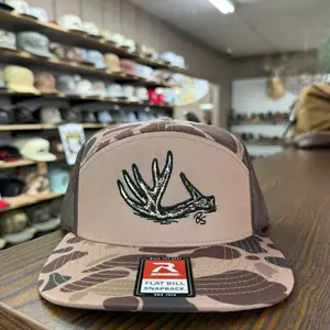 Antler Shed 7 Panel Hat - Bark Duck Camo