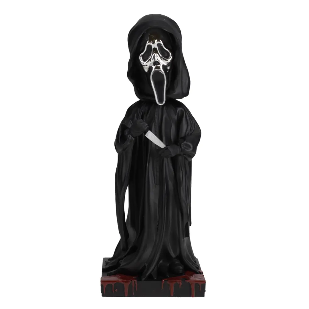 Ghost Face Silver Chrome Mask Bobblehead