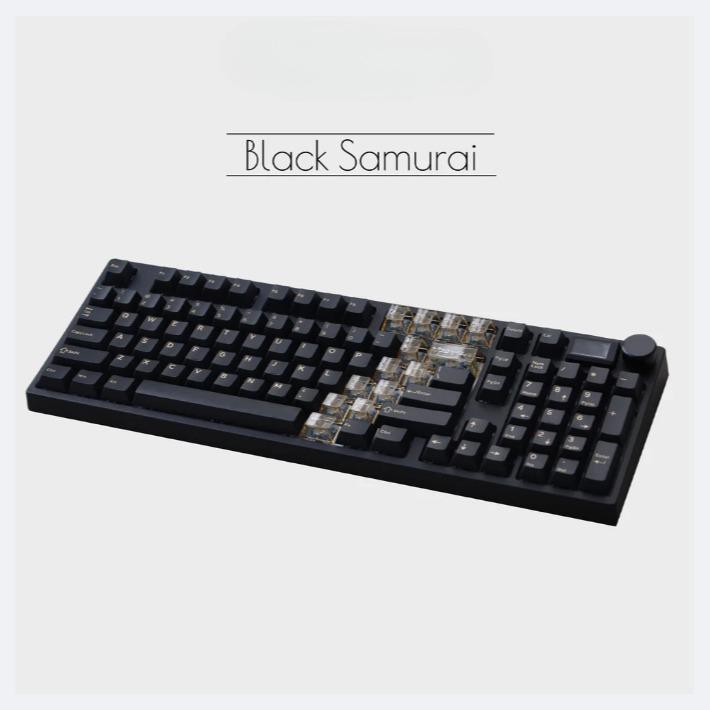 Keydous NJ98 Wireless Custom Mechanical Keyboard Pink and White Design with RGB Backlit & Customizable Keys for Windows Mac Android iOS Linux Compatibility