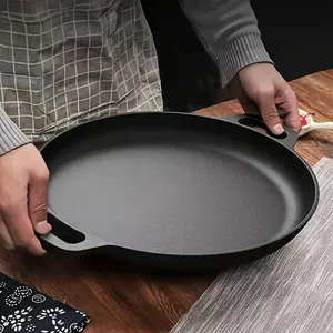 1PC pizza griddle pancake non-stick compatible with all stoves ideal for home kitchen and outdoor cooking