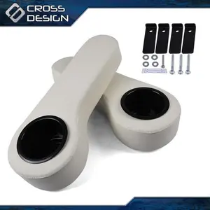 CROSSDESIGN Rear Seat Arm Rest Cup Holder Universal Fit For EZGO Club Car Yamaha Golf Cart