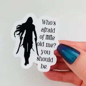Fantasy female kindle sticker l TOG inspired reader sticker