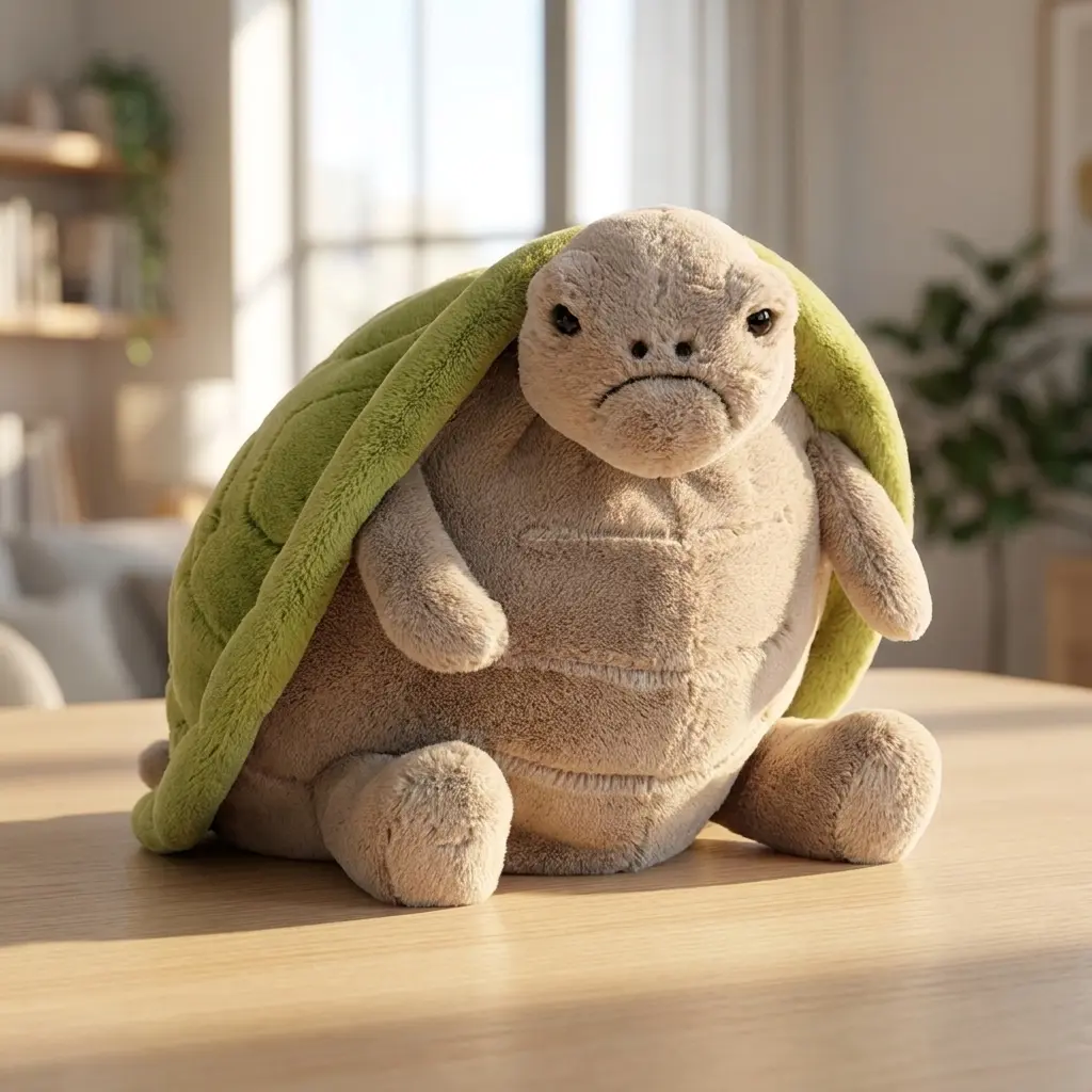JELLYCAT Grumpy Turtle Plush Soft Stuffed Animal Cute Desk Buddy Cozy Gift JELLYCAT Grumpy Turtle Plush Soft Stuffed Animal Cute Desk Buddy Cozy Gift