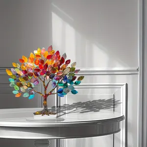 2D Flat,Acrylic Stand Ornament,Plants Design,Unframed Irregular Shape, Desktop Decoration,Gift for Family,Birthdays,Weddings,Thanksgiving,Christmas