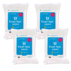 Fresh Feet Wipes - Peppermint 25ct