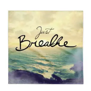 Just Breath Bandana - 100% Microfiber Polyester, 85 GSM, Cut & Sewn to Order, Soft & Comfortable, Worldwide Shipping in 2-5 Business Days