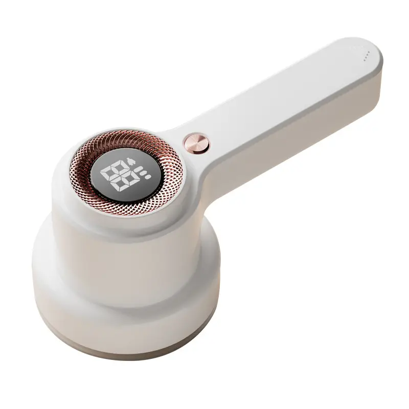 Rechargeable fabric shaver, 1 replaceable stainless steel 6-blade blade, 3-speed LED display screen - efficient clothing remover that can remove lint, cotton balls, and pills. Portable hair removal shaver suitable for all clothes