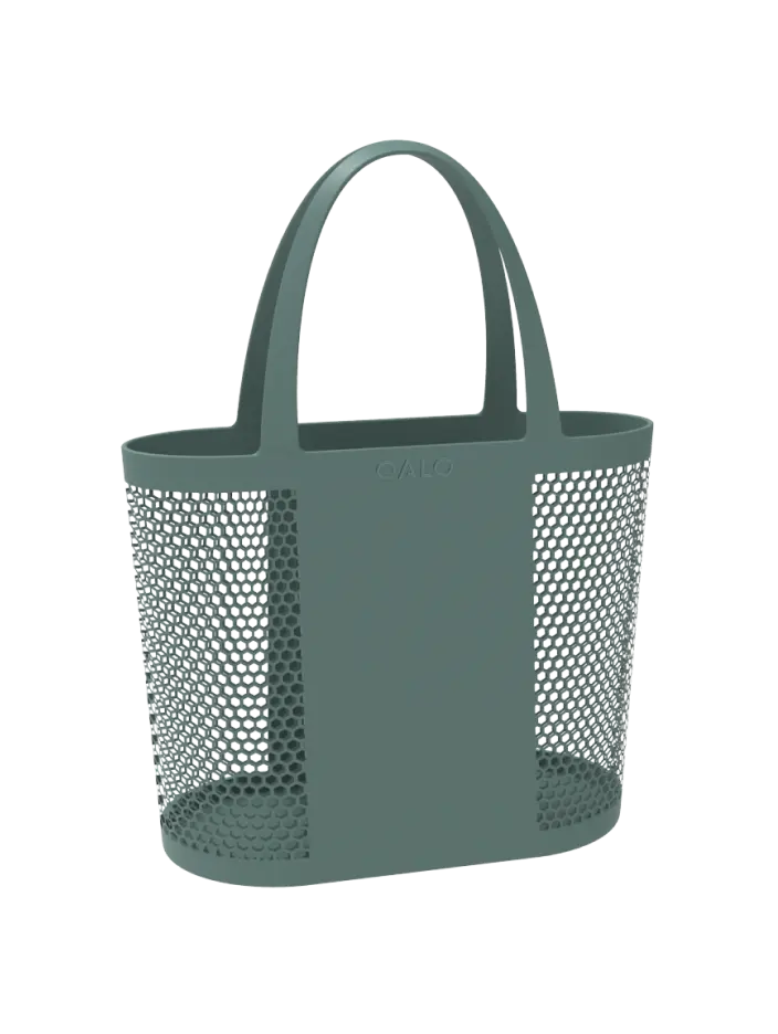 Women's Eva Shockey Spruce Zephyr Silicone Tote - Standard Handheld Bag Purse, Lightweight Business Commuter Style Top Handle Bag, Machine Washable for Office, Casual Use