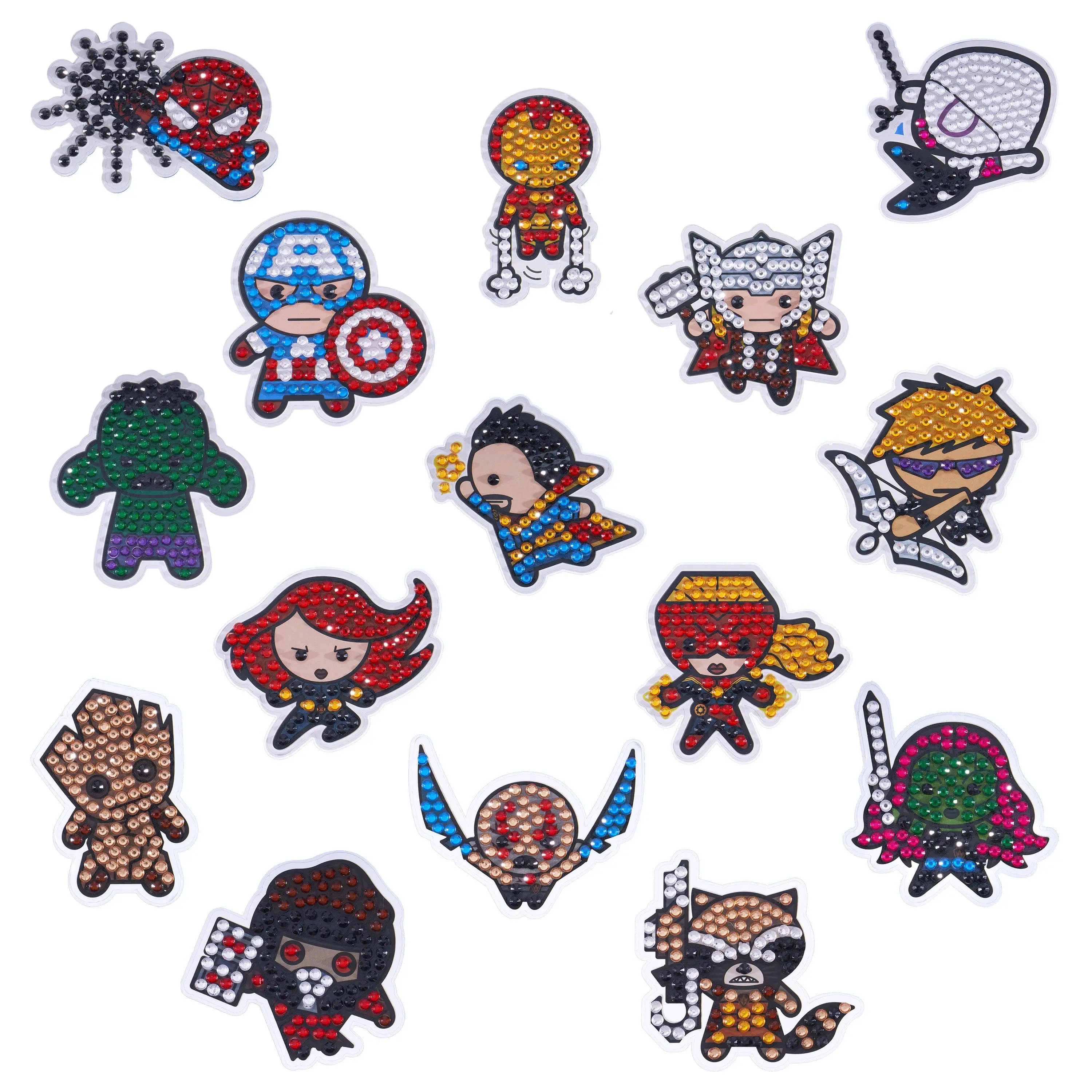 Marvel™ Superheroes Diamond Painting Stickers (Set of 15)